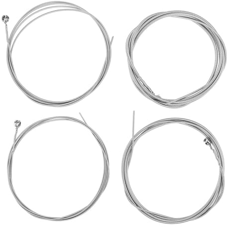 Cuerdas para bajo Eléctrico de 4 Piezas, Cuerdas para bajo de Acero de Aleación, Compatibles con Bajos Eléctricos de 4 Cuerdas, que Brindan una Experiencia Musical Suave