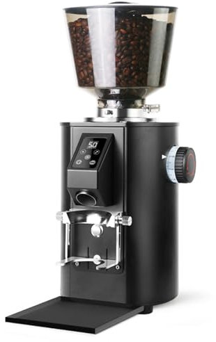 Coffee Grinder Electric - Large Capacity Burr Grinder, 350W, 2800RPM, 9 Levels of Timing & Quantitative Adjustment for Commercial & Home Use