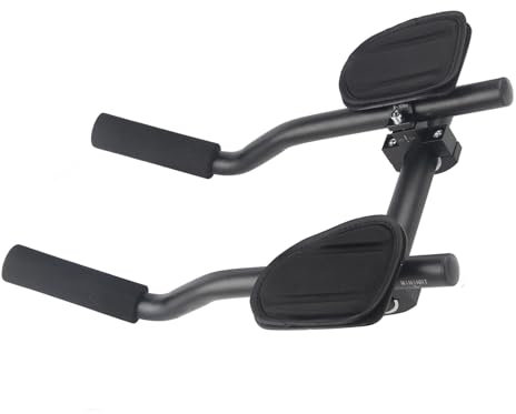 MHADBKH Fahrräder Rest LANDBAR Erweiterung Aluminiumlegierung Triathlons Lenker Rest Armlehnen Stangenzyklus Zubehör Dauer