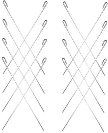 TOYANDONA 16pièces Brochettes pour Barbecue Brochettes à Kebab Plates Longues Outils de Barbecue Pratiques