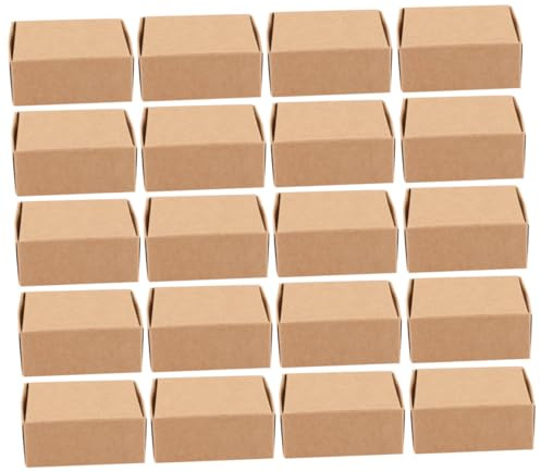 WRITWAA 20stücke Kleine Kraftpapier Versandkartons Stabile Faltboxen Zum Verpacken Von Seife Süßigkeiten Schmuck Vielseitig Einsetzbar Für Geschenke Und Diy Verpackung