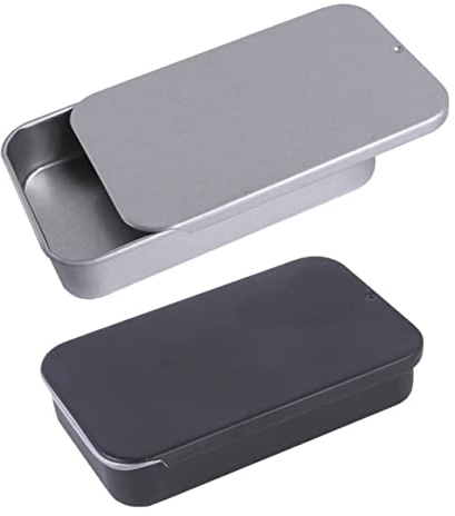 LIOOBO 2Pcs Bird Snack Box with Push Pull Cover Outdoor Bird Training Food Case Design for Filling