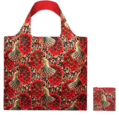 LOQI Bag - Decorative Peacock Power, recycled Bag