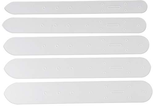 Changor 5Pcs Belt Hole Punch Template, Translucent PVC Leather Strap Tool, 25-40mm Width Buckle Locator for DIY Leather Craft