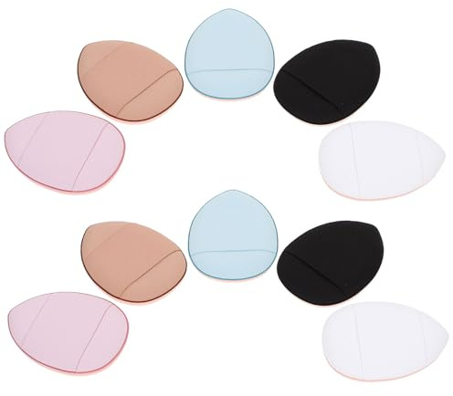 LIFKOME Discos Portátil y Fácil de Limpiar de Poliuretano Hidrofílico en Polvo Suelto 12piezas Mini Puff Forma para Color Aleatorio de Maquillaje Maquillaje Facial