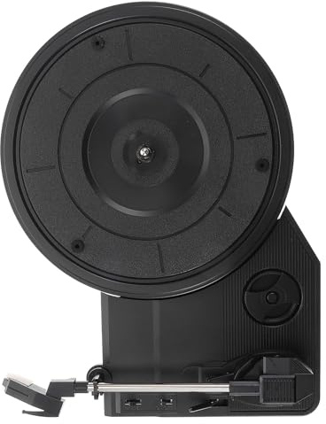 Movimento per Giradischi Vintage Nero in Plastico, Stile Classico | Tecnologia Avanzata del Piatto, Resistente All’usura, per Principianti e Amanti della Musica
