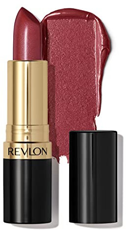 Revlon Super Lustrous, Lipstick, Moisturizing Cream Formula with Vibrant Colour, Enriched with Vitamin E and Avocado Oil, Plum Tones, Spicy Cinnamon 641