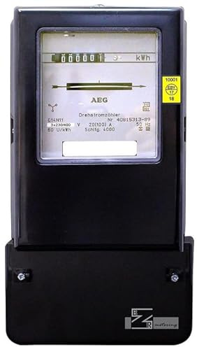 Drehstromzähler 20(100) A neu geeicht (zugelassen) mit Eichschein (Zertifikat) und Rücklaufsperre (max. 69 kW)