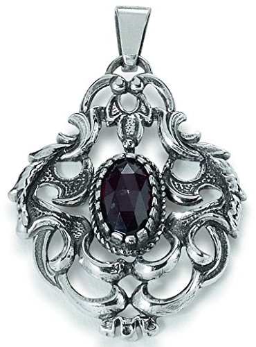 Tom Hill 21.9703 Damen Anhänger Sterling-Silber 925 Trachtenschmuck Rot Granat