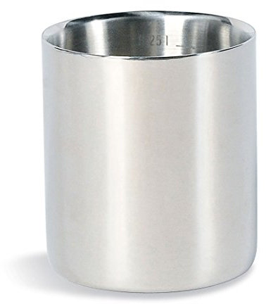 Tatonka Edelstahl-Becher Thermo Mug 250ml - Doppelwandiger Thermobecher mit Deckel und 0,25l Volumen - Ohne Griff, isoliert, schadstofffrei, lebensmittelecht - Ø 7,5 x 8,5 cm
