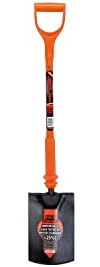 Draper 17694 totalmente aislado pala para cavar, Naranja