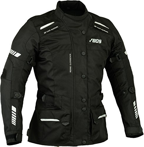 Damen Textil Motorradjacke Schwarz, L