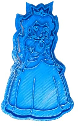 Cuticuter Princesa Peach Mario Ausstechform, Kunststoff, blau, 8x7x1.5 cm