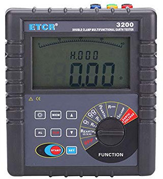 Double Clamp Earth Resistance Meter ETCR3200 Ground Resistance Multifunction Ground Resistance Tester