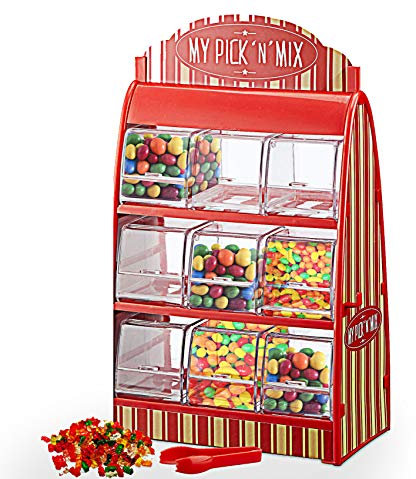 Cepewa - Distributore di dolciumi, in stile retrò anni ‘50, con pinza, per caramelle gommose