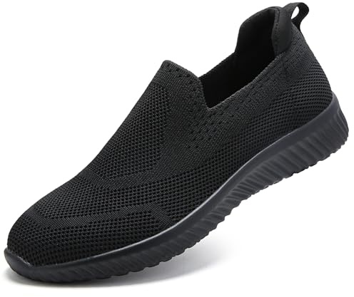 Myztra Womens Slip On Trainers Memory Foam Arch Support Comfort Tennis Shoes