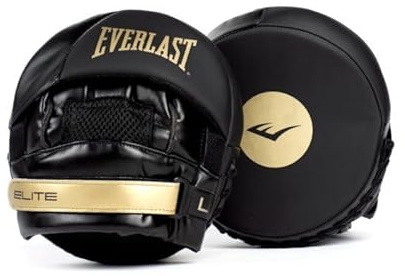 Everlast Elite 2 Punch Mitts Black/Gold One Size