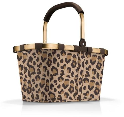 reisenthel carrybag frame leo macchiato – Stabiler Einkaufskorb mit viel Stauraum und praktischer Innentasche – Elegantes und wasserabweisendes Design