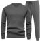 TIMELYE Tracksuit Set Fussball Trainingsset 70er Jahre Bekleidung Herren Sportbekleidungs Karierte Hose Herren Herren Jogginganzug Herbst Jogginganzug Herren Set Sportanzug Herren(2-Dark Gray,XXL)