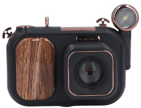 Fotocamera Digitale per Fotografia, Fotocamera Vlog 5K con Schermo da 3,5, Autofocus da 96 MP Zoom 50x Videocamera retrò da Viaggio Compatta per Bambini Adolescenti Adulti