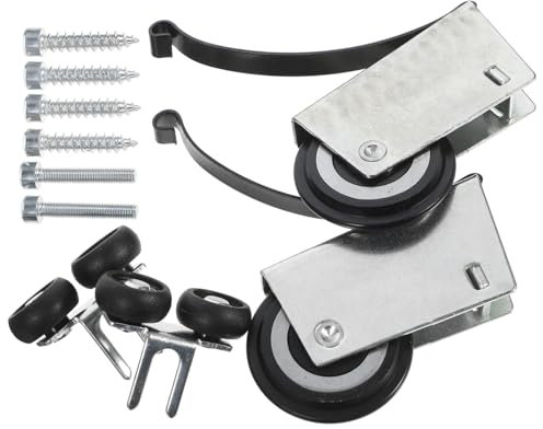 KONTONTY Schiebetürrollen Für Schränke Metallführungsrollen Ersatzrollen Für Glasschiebetüren Terrassentürrollen Schranklagerräder