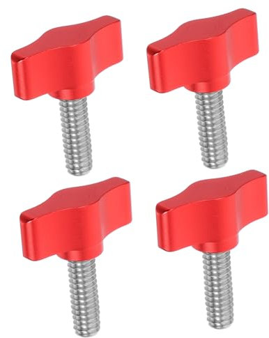 ULTECHNOVO 4pcs Pan Tilt Screws Male Thread Camera Handle Knob Fastener Thumb Screws for Computer Case Mounting