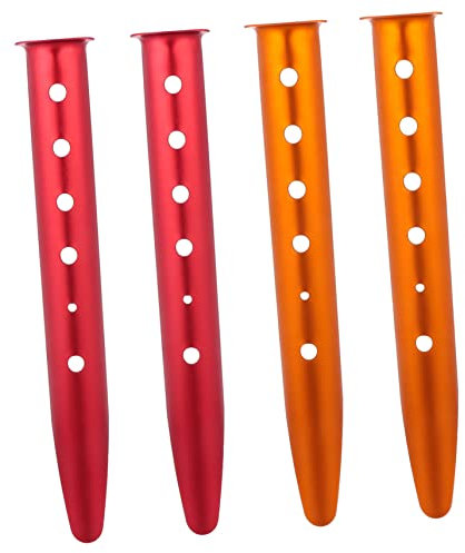 INOOMP 4stücke Zeltheringe Camping U-förmig Bodennägel Zeltzubehör Aluminiumlegierung Für Zelthering Outdoor Reisen