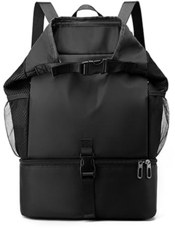 Wesoke Großer Sport-Fitnessrucksack, Wasserdichte Yogatasche mit Schuhfach für Männer und Frauen, großer Reiserucksack mit Nassfach, tragbarer großer Basketball-Taschenrucksack für den Außenbereich