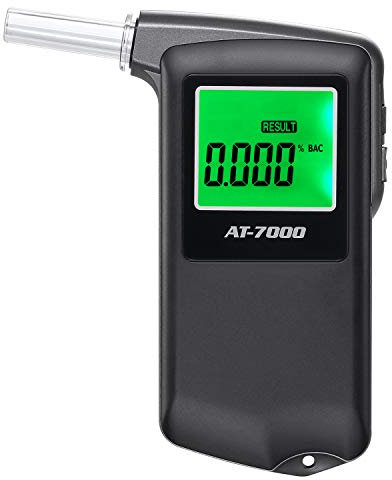 Etilometro Portatile Certificato, Alcohol Tester Professionale, Semiconduttore Integrato ad Alta Precisione, Alcoltest con Display Digitale LCD Ricaricabile, Adatto per L'uso Domestico (Alcol Test)
