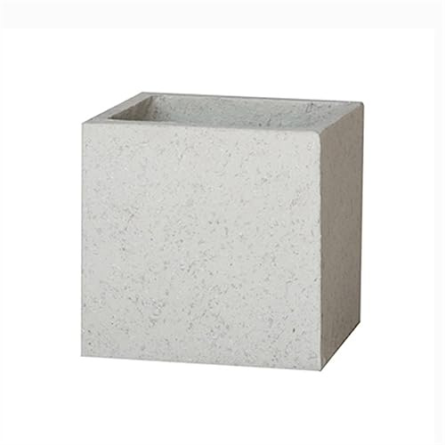 JYBNBBE Macetas Sencillas de hormigón para Interior, Grandes, para Plantas Verdes, para Cultivo de Flores, para Sala de Estar, balcón, decoración, cuadradas, para Interior y exte,One Color-M