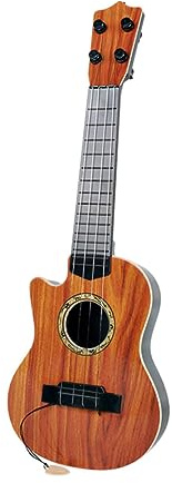 Kisangel Giocattolo Chitarra Per Ragazzo Ragazza in Plastica Sicura Strumento Musicale Simulato Per Principianti Modellino Chitarra Educativo Per Ragazzi e Ragazze Giocattolo Didattico Per