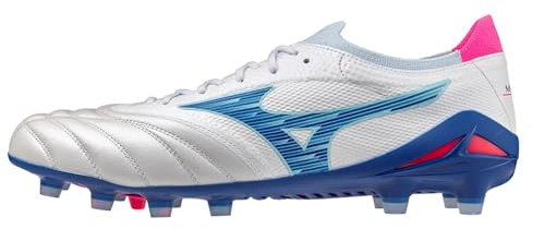 Mizuno fotbollsskor för män, Vit turkos rosa, 43 EU