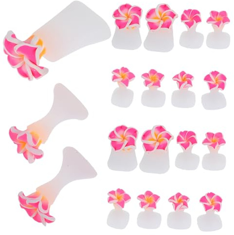 Cabilock 3 Sätze Silikon Zehentrenner für Damen Flexible Pediküre Zehenspreizer Komfortable Zehentrennung für Nagelkunst Einfach zu Reinigen Geeignet für Maniküre und Nagelpflege
