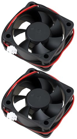 ECSiNG 2 Ventiladores de Refrigeración para Carcasa de Ordenador 12 V 74 A 50 X 50 X 20 Mm con Enchufe.