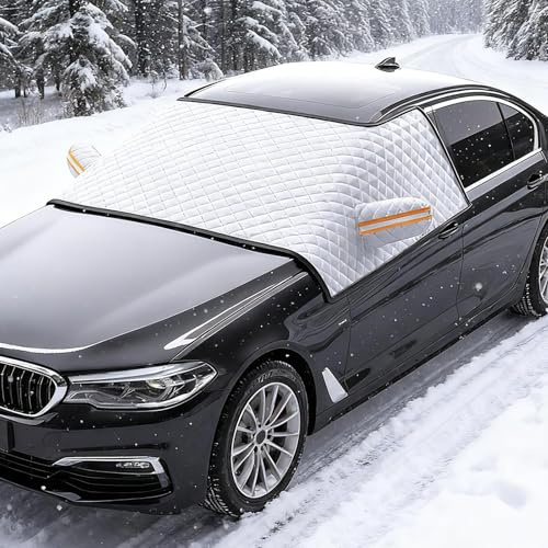 Sonnenschutz Auto Frontscheibe, Windschutzscheibenabdeckung mit 8 Magnet, Frontscheibenabdeckung Magnetisch, Scheibenabdeckung Abdeckung Frontscheibe für UV-Schutz & Hitzeblock, Staub, 175 * 115cm