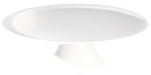 ASA 4796147 Grande Tortenplatte Keramik, weiß glänzend, 22,50 x 22,50 x 8 cm