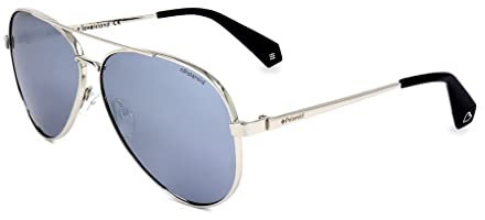 Polaroid Eyewear Unisex-Erwachsene PLD 6069/S/X/LI Sonnenbrille, Silber, 61