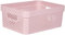 CURVER Infinity 17L Riciclabile, cestino portaoggetti multiuso, impilabile e goffrato, 35,6 x 26,6 x 13,6 cm, colore: Rosa