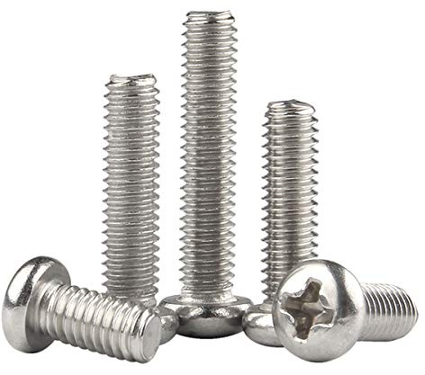 YOFASEN Kreuzschlitzschrauben - M5 Kreuzschlitz Rundkopf Maschinenschrauben Standard Kreuzschraube für Maschinenausrüstung, M5*90 10pcs