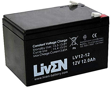 AGM LIVEN LV12-12 12V 12Ah C-20 Akku 12V wartungsfrei - Sicherheitsausrüstung / medizinische Geräte / USV / Kommunikation / Notfall