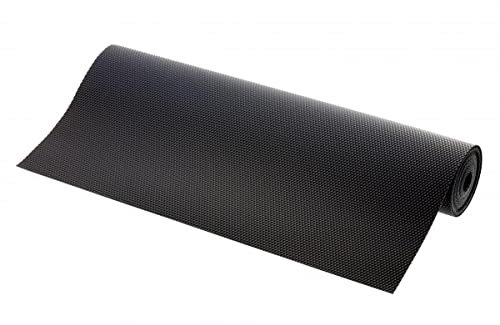 Gedotec Antirutschmatte Schubladen-Matte | 1 Rolle Nicht klebende rutschfeste Matte Schwarz | AXISPACE | 5000 x 480 mm für Küchenschublade antirutsch - zuschneidbar | schubladen ordnungssystem küche