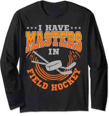 Field Hockey Player Masters Sweeper Goalkeeper Team Sport Long Sleeve T-Shirt