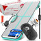 AERONE Airtrack Turnmatte Aufblasbar | Air Tracking Matte 3m [Zubehör Schultergurt Tragetasche Luftpumpe] Air Track für Turnen Gymnastik Zuhause Outdoor Pool | Mint