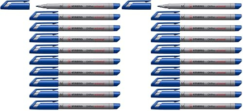 STABILO - Folienstift - OHPen universal - wasserlöslich medium - 2x 10er Pack - blau