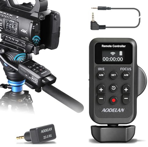 Wireless Camcorder LANC Remote Control for Sony and Canon with 2.5mm Jack or Remote Jack, Video Zoom, Focus, IRIS and Recording Wireless Remote Controller for Canon Vixia HF G40, G50, G70, G60, XA11