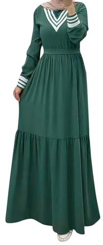 TUQIDEWU Frauen Kleid mit Kapuze Hijab Gebetskleidung Abaya islamische Robe Maxi afrikanischer Kaftan Islam Dubai Türkei KleidungA005