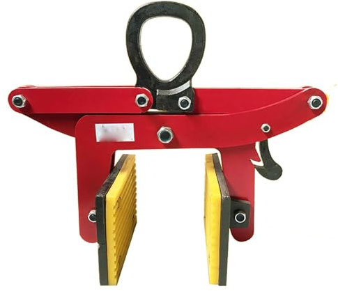 Bordsteinzange Hochleistungspflastersteinplattenheber, Hebegewicht 350kg/ 390kg/ 500kg, Vertikale Pflasterklammern für Granit/ Stein/ Stahlplatten/ Marmor ( Size : L: Opening 6-12cm (2 3/8- 4 3/4) )