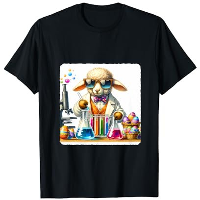 Lamb Chemist Mixes Colorful Concoctions. Sunglasses Beakers T-Shirt