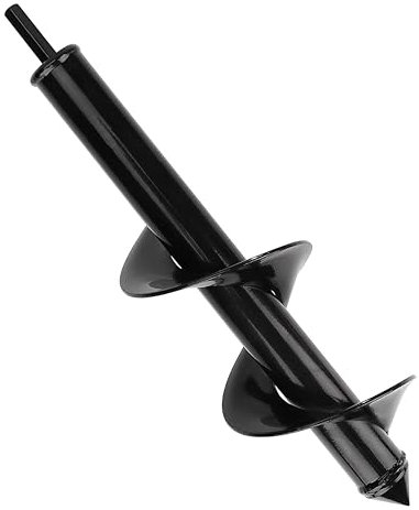 Punta per Trivella a Spirale da Giardino, Coltivatore del Suolo Punta da Trapano, Trapano a Mano Attrezzo da Giardinaggio per Fiore Piantare Alberi Arbusti Coltivare (Dia:8cm, L:30cm)