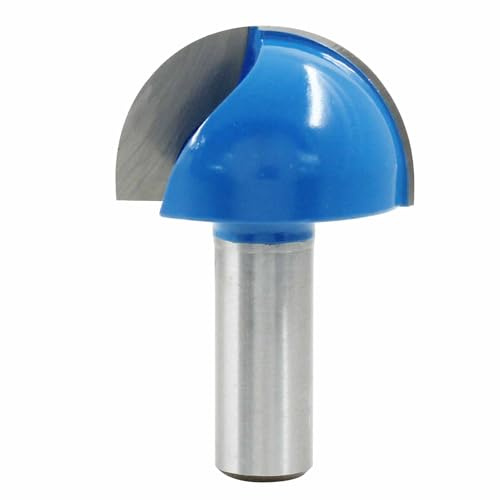 Bivethoi Broca de punta redonda para enrutador de caja de 1-1/2 pulgadas de diámetro de corte de 1/2 pulgada para carpintería